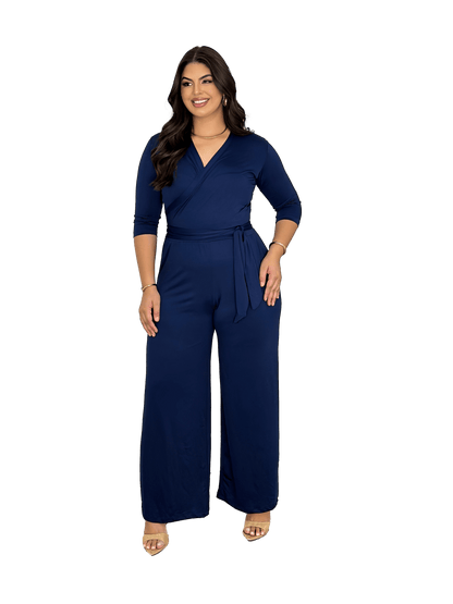 Macacão Transpassado Fluit Com Cinto