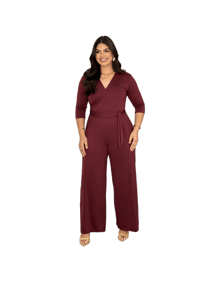 Macacão Transpassado Fluit Com Cinto